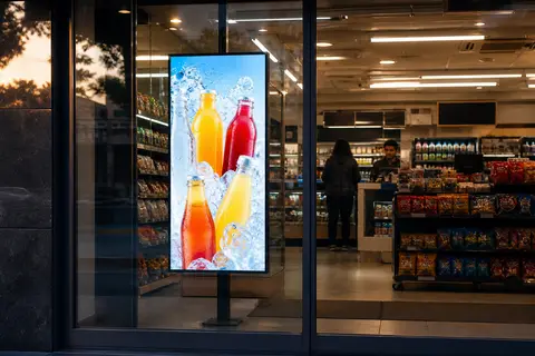 Street-facing screen